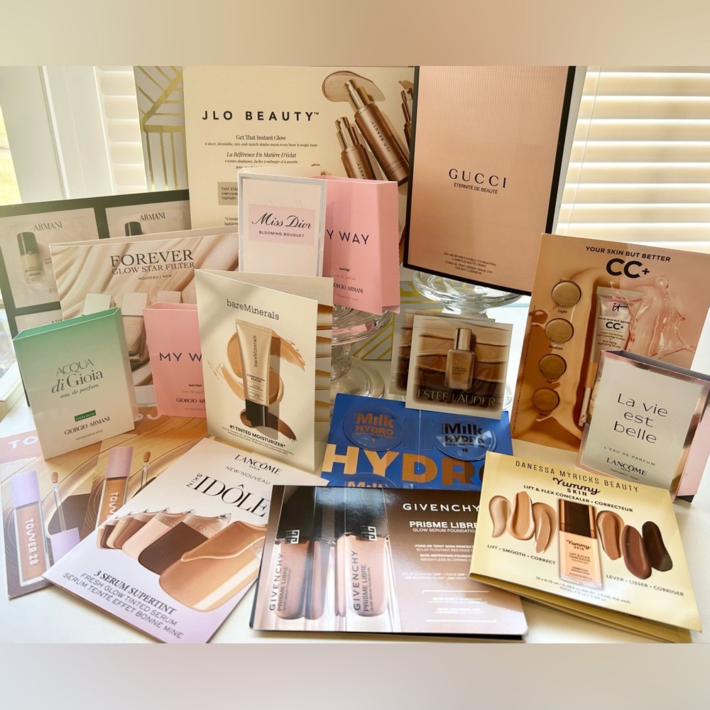Dior Makeup Foundation & Sample Cards - Neutral Beige & Cream Shades
